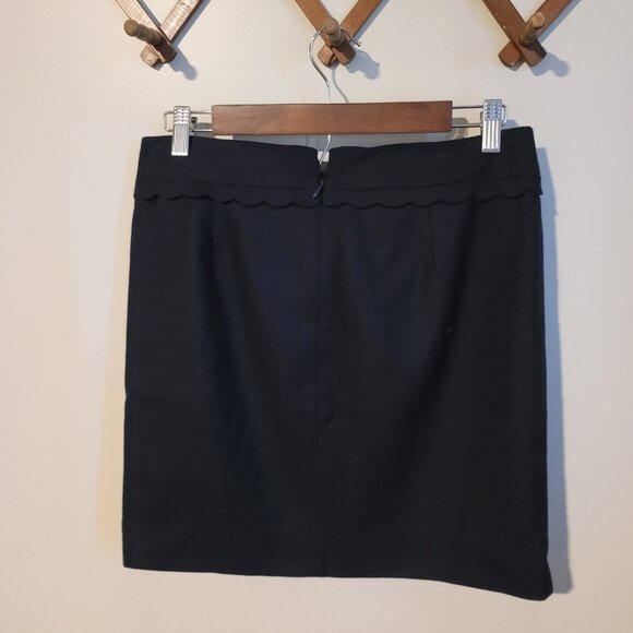 J Crew Navy Wool Mini Skirt SZ 6 - Picture 3 of 5